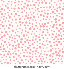 Seamless Random Dots Scattering Randomly  with Various Size and Shape. The Pattern is Dense.