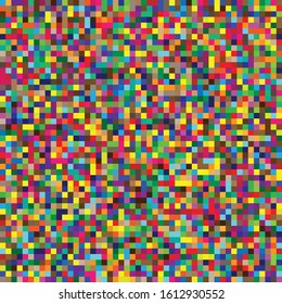 seamless random squares, mosaic tiles pixelated, pixels colorful vibrant, vivid background / pattern. blocks repeatable pattern. checker, chequered grid, mesh. tessellation, cellular tileable texture