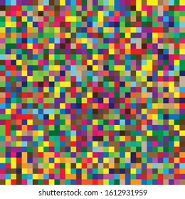 seamless random squares, mosaic tiles pixelated, pixels colorful vibrant, vivid background / pattern. blocks repeatable pattern. checker, chequered grid, mesh. tessellation, cellular tileable texture