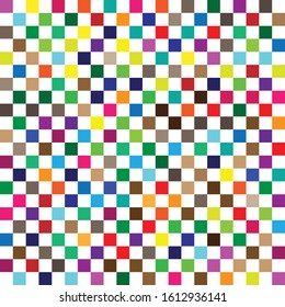 seamless random squares, mosaic tiles pixelated, pixels colorful vibrant, vivid background / pattern. blocks repeatable pattern. checker, chequered grid, mesh. tessellation, cellular tileable texture