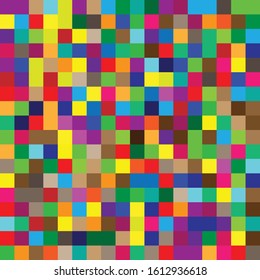 Seamless Random Squares Mosaic Tiles Pixelated Stock Vector (Royalty ...