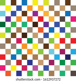 seamless random squares, mosaic tiles pixelated, pixels colorful vibrant, vivid background / pattern. blocks repeatable pattern. checker, chequered grid, mesh. tessellation, cellular tileable texture