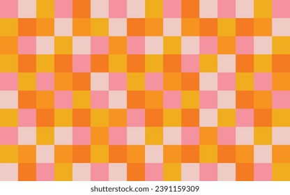 Seamless random squares, mosaic tiles pixelated,, Retro square pixel colorful background, abstract cube backdrop,