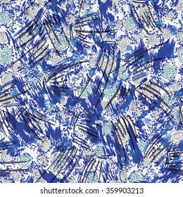seamless raster pattern texture with dots and line use brush effect