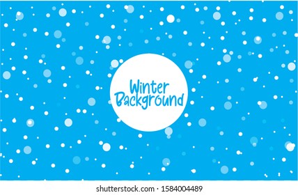 	
Seamless realistic falling snow or snowflakes. Isolated with blue cloud background 