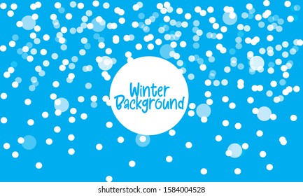	
Seamless realistic falling snow or snowflakes. Isolated with blue cloud background 