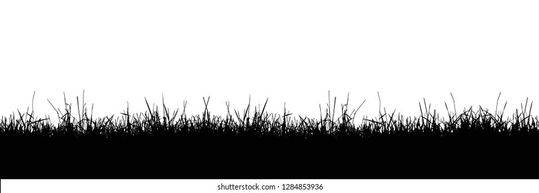 Seamless Realistic Illustration Grass Stalk Lawn Stock Vector (royalty 