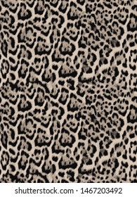 Seamless Realistic Jaguar Leopard Pattern Vector Design