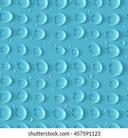 Seamless realistic pattern with drops