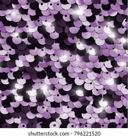 Seamless realistic sequined background - vector eps10