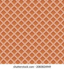 Seamless realistic wafer pattern for concept design. Sweet seamless. Vector illustration