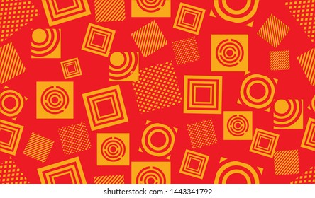 seamless rectangle geometric modern pattern with futuristic and dynamic color background. 