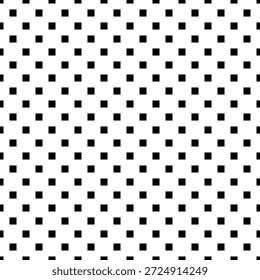 Seamless rectangle pattern. Black rectangular blocks on white background. Minimalist geometric vector texture.