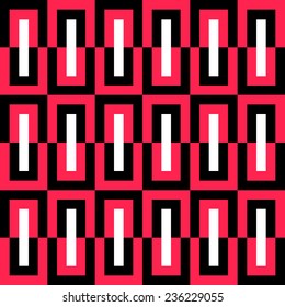 Seamless Rectangles Pattern. Vector Geometric Texture