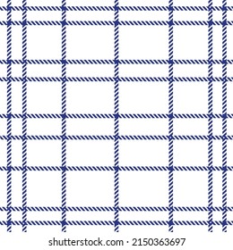 Seamless rectangular grid pattern using blue grid lines and white background. For decoration wallpaper wrapping paper books toys fabrics and tablecloths. With copy space.