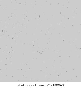 Seamless recycled speckled grey paper background. Vector paper texture with particles of debris.  Vintage style. fade grange paper.  Good for poster, placard, playbill