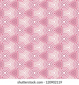 seamless red abstract line pattern background