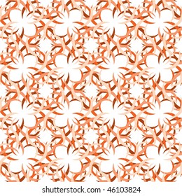 Seamless red abstract swirl pattern