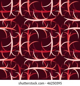 Seamless red abstract swirl pattern