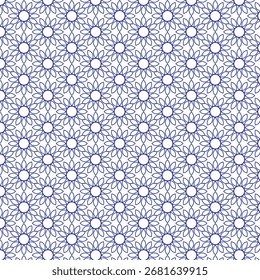 Seamless red Bauhaus circle pattern background wallpaper