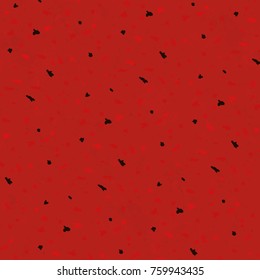 Seamless Red Black Scraps Shapes Grunge Background Vector Pattern