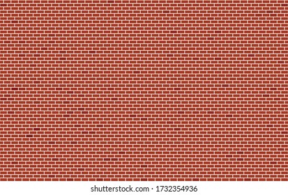 Fondo de pared de ladrillo rojo sin inconveniente. Ilustración EPS10.