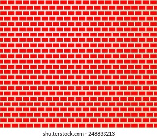 Seamless red brick wall texture (repeatable)