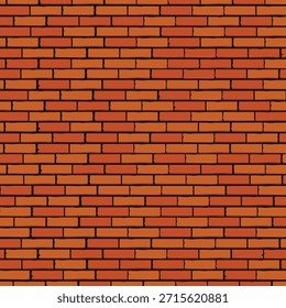Fondo inconsútil del material de construcción de la textura de la pared del ladrillo rojo