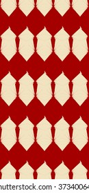 Seamless red and cream vector illustration. Modern design for various creative projects