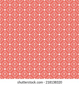 Seamless red diner pattern vector
