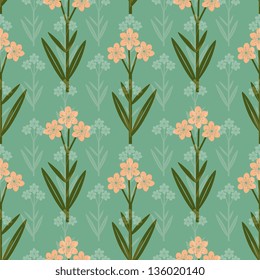 	Seamless red flowers with overlay