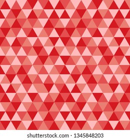 Seamless Red Geometric Pattern Background. Vector