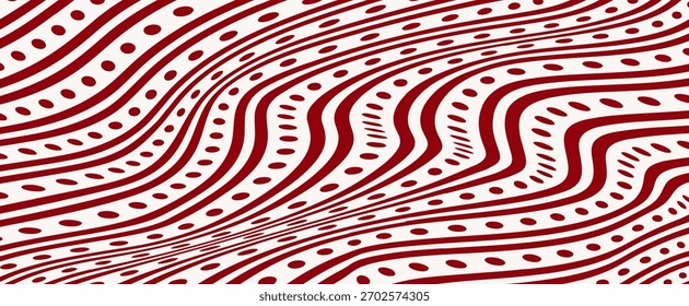 Modelo geométrico rojo inconsútil con las Formas simétricas de la línea y el diseño repetitivo de la red. Perfecto para textiles, Fondos de pantalla, embalaje, papel de embalaje y proyectos gráficos decorativos.
