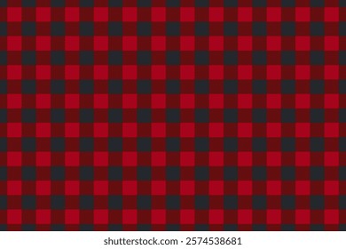 Seamless red gingham pattern. Texture from rhombus, squares. Vector gingham striped checkered blanket tablecloth. Seamless white red table cloth napkin pattern