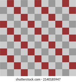 Seamless Red Gray Grid Grid Abstract Vector Background