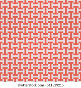Seamless red and gray op art pixel tribal pattern vector