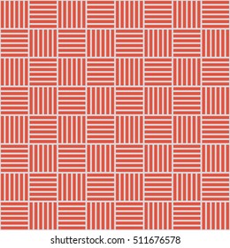 Seamless red and gray oriental striped geometric pattern vector