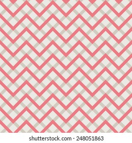 Seamless red and gray overlaying zigzag pattern vector