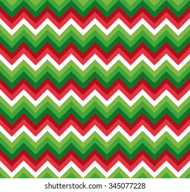 Seamless red and green xmas double palette blend chevron zigzag pattern vector