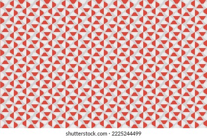 Seamless red and grey geometric pattern. Suitable for wallpaper, cover, banner, backdrop, and fill.