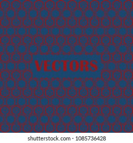 Seamless red hexagon pattern