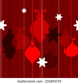 Seamless red holiday background for Christmas 