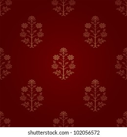 seamless red Indian wallpaper
