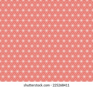 Seamless red isometric stars pattern vector