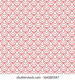 Seamless red japanese style wallpaper pattern
