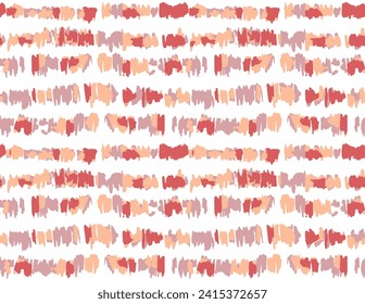 Patrón de color rojo y rosa sin foco sobre fondo blanco. Patrón acuarela sin fisuras con líneas y rayas.