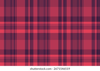 Patrón de cuadros rojos sin costuras. Diseño textil clásico ideal para fondos, ropa o proyectos festivos. Añade calidez y sensación acogedora. Textura versátil.