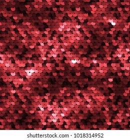 Seamless red sequined texture - vector illustration eps10 svg