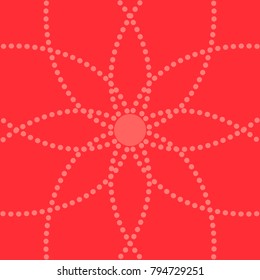 Seamless red simple dot pattern, this pattern is especially made for greeting ceremony. It can be used for fabric, background, print, wallpaper, curtain, tile and etc.