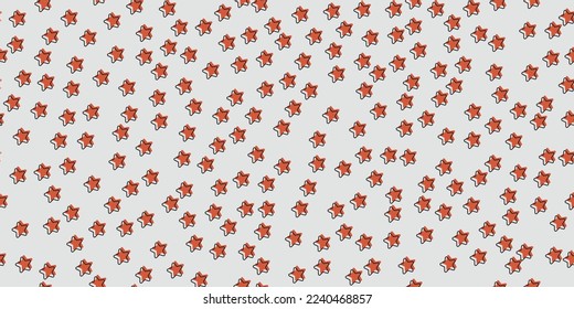 Seamless red small stars. Pattern for video games, wallpapers, seamless design of notebooks, pillows and other interiors.